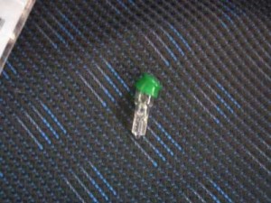エアコン表示部のライトの裸体