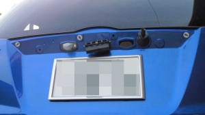 バックカメラ取り付け位置
